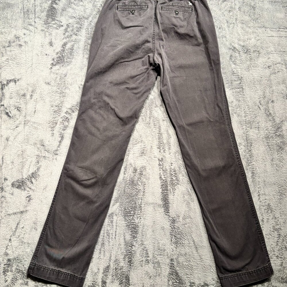 Eddie Bauer Women's Size 8L 30x34 Legendary Gray Cotton Straight Leg Chino Pants - Picture 10 of 10